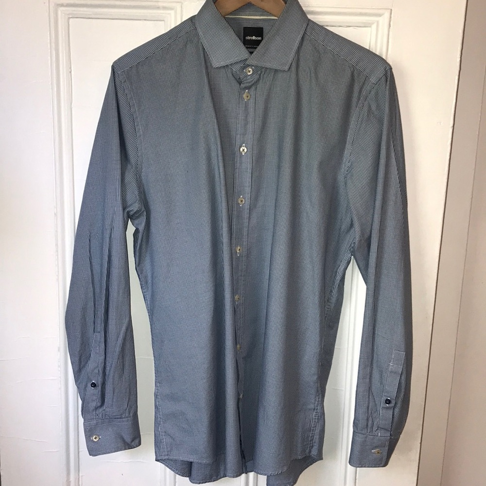 Strellson slim fit Houndstooth shirt - 16